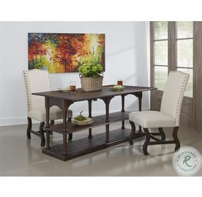 Tavern Textured Brown Fold Out Console Table