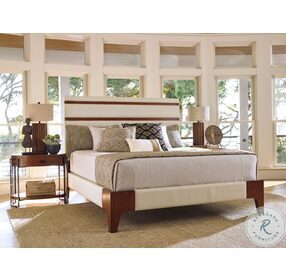 Island Fusion Mandarin Queen Upholstered Panel Bed