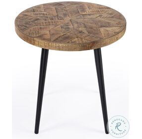 Glarious Brown Loft Round Side Table