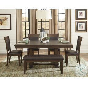 Wieland Light Rustic Brown Extendable Dining Table