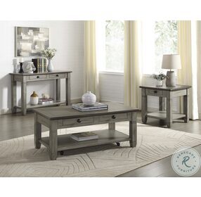 Granby Coffee And Antique Gray Sofa Table