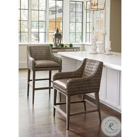 Cypress Point Turner Woven Bar Stool Set of 2