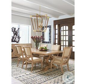 Los Altos Natural Oak Stain Farmington Extendable Rectangular Dining Table