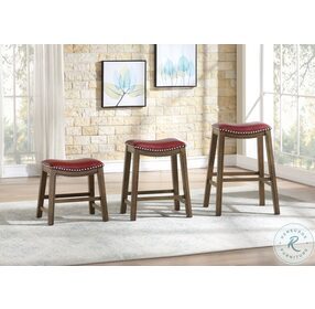 Ordway Red Pub Height Stool