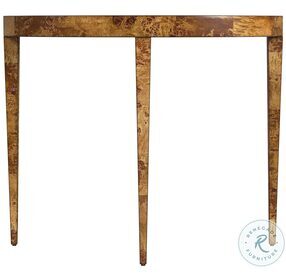 Ingrid Traditional Burl Console Table