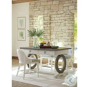 Ocean Breeze Shell White And Aged Pewter Sawgrass Bistro Table