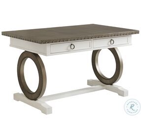 Ocean Breeze White And Gray Sawgrass Bistro Table Set