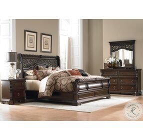 Arbor Place Brownstone California King Sleigh Bed