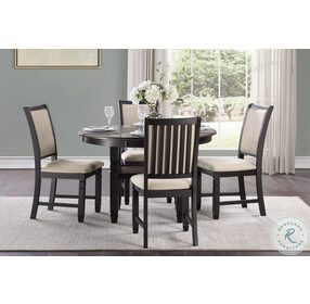 Asher Beige And Black Side Chair Set Of 2