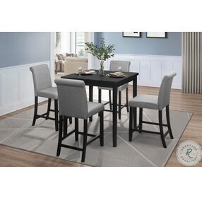 Adina Black Counter Height Dining Table