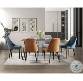 Keene Gray And Black Dining Table