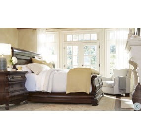 Reprise Classical Cherry King Sleigh Bed