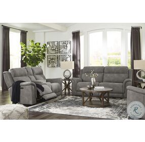 Next Gen Slate Power Reclining Loveseat With Console