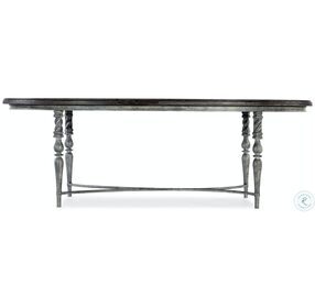 Traditions Gray And Brown Wood Top Cocktail Table