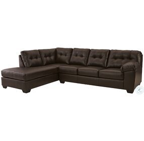 Donlen Chocolate LAF Chaise Sectional