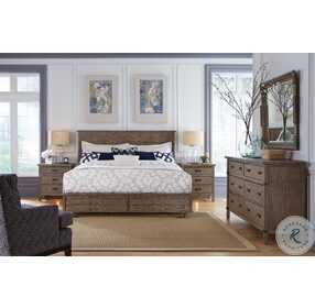 Foundry Driftwood Queen Panel Bed