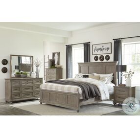 Cardano Driftwood Light Brown King Panel Bed