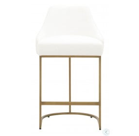Traditions Parissa Brushed Gold Counter Height Stool Set Of 2