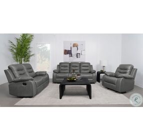 Nova Dark Gray Reclining Sofa