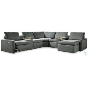Hartsdale Granite 7 Piece Power Reclining Sectional