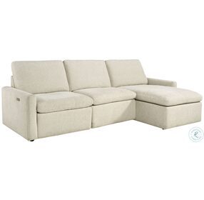 Hartsdale Linen RAF Corner Chaise Power Reclining Sectional