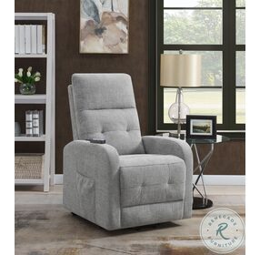 Howie Grey Tufted Upholstered Power Lift Recliner