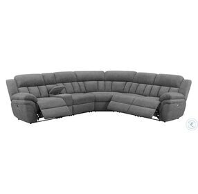 Bahrain Charcoal Power Reclining Sectional