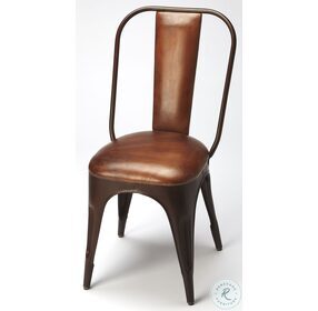Riggins Iron & Leather Side Chair