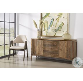Waverly Natural Brown Two Door Three Drawer Credenza