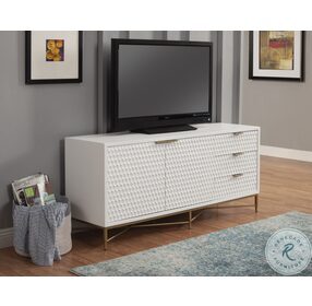 White Pearl TV Stand