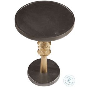 Mundy Antique Brass And Bronze Round Scatter Table