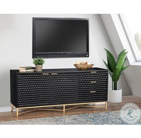 Black Pearl 3 Drawer TV Stand