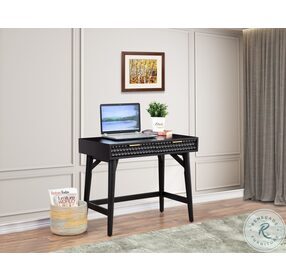 Black Pearl 2 Drawer Mini Desk