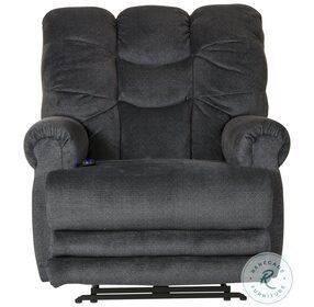 Malone Ink Lay Flat Power Recliner With Extended Ottoman