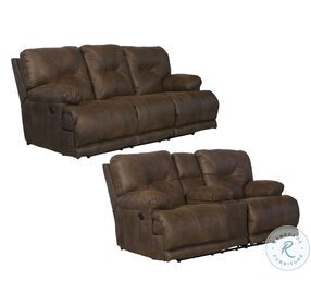 Voyager Elk Power Reclining Loveseat with Console