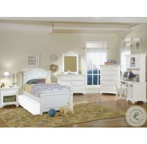 Cottage Traditions White Twin Panel Bed