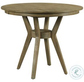 The Nook Brushed Oak 54" Round Counter Height Dining Room Set