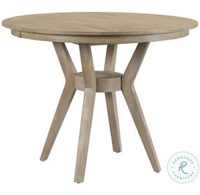 The Nook Heathered Oak 54" Round Counter Height Dining Room Set
