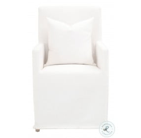 Shelter LiveSmart Peyton Pearl Slipcover Arm Chair