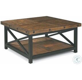 Carpenter Rustic Brown Square Occasional Table Set