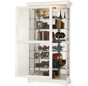 Tyler IV Aged Linen Curio Cabinet
