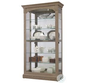 Flora Aged Oak Curio Cabinet