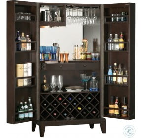 Barolo Brown Wine and Bar Cabinet