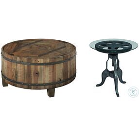 Modern Classics Brown Round Cocktail Table