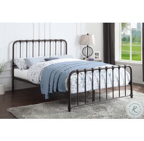 Bethany Dark Bronze Full Metal Bed In A Box