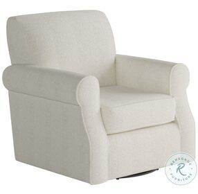 Chanica Ivory Oyster Swivel Chair