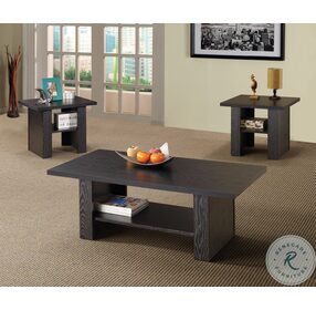 Rodez Black Oak 3 Piece Occasional Table Set