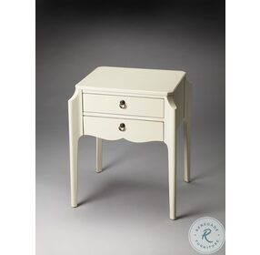 Wilshire Masterpiece Glossy White Accent Table