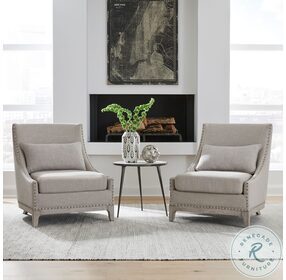 Harlequin Grey Upholstered Accent Chair