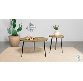 Pilar Natural And Black Coffee Table